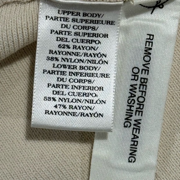 Ann Taylor Ivory Knit Sheer Mesh Yoke Sleeveless A-line Fit & Flare Dress size M - Picture 7 of 10